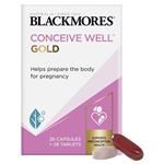 Blackmores Conceive Well Gold Preconception Vitamin 28 Tablets & 28 Capsules