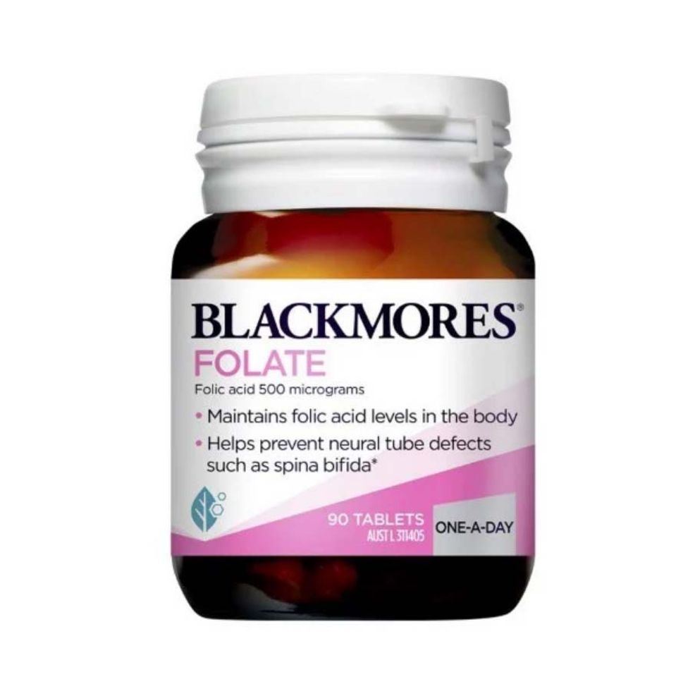 Viên uống Blackmores Folate 500mcg cho bà bầu, 90 viên