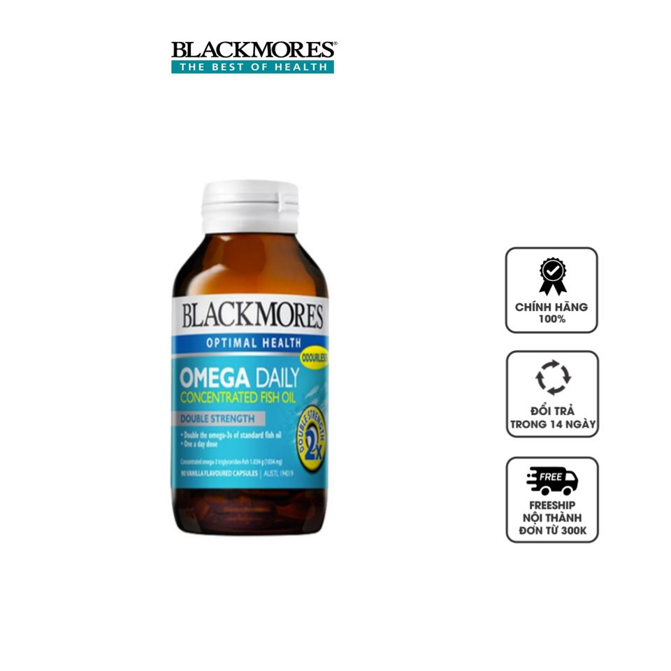 Viên uống Blackmores Omega Daily Concentrated Fish Oil