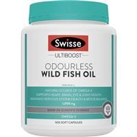 Swisse Ultiboost Odourless Wild Fish Oil 1000mg 500 Capsules Exclusive Size