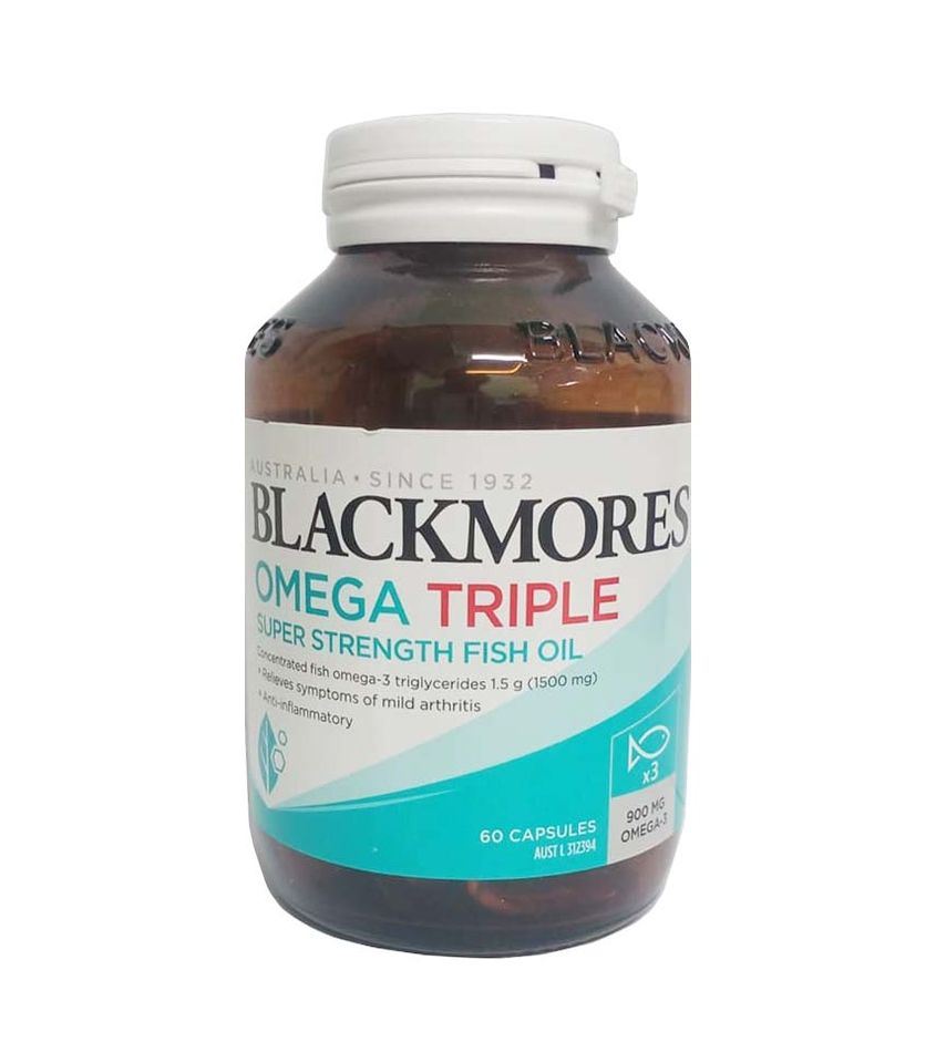 Dầu Cá Blackmores Omega Triple, 60 viên