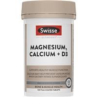 Swisse Ultiboost Magnesium Calcium + Vitamin D 120 Tablets