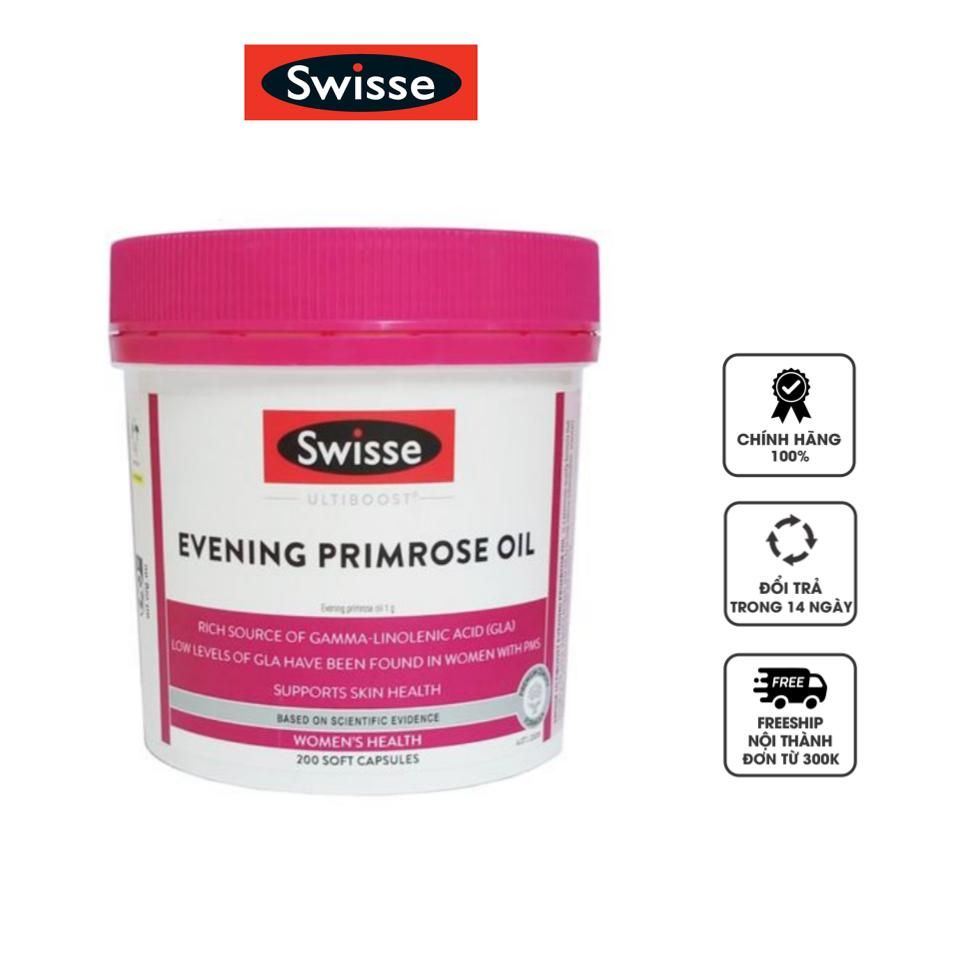 Tinh dầu hoa anh thảo Swisse Evening Primrose Oil của Úc