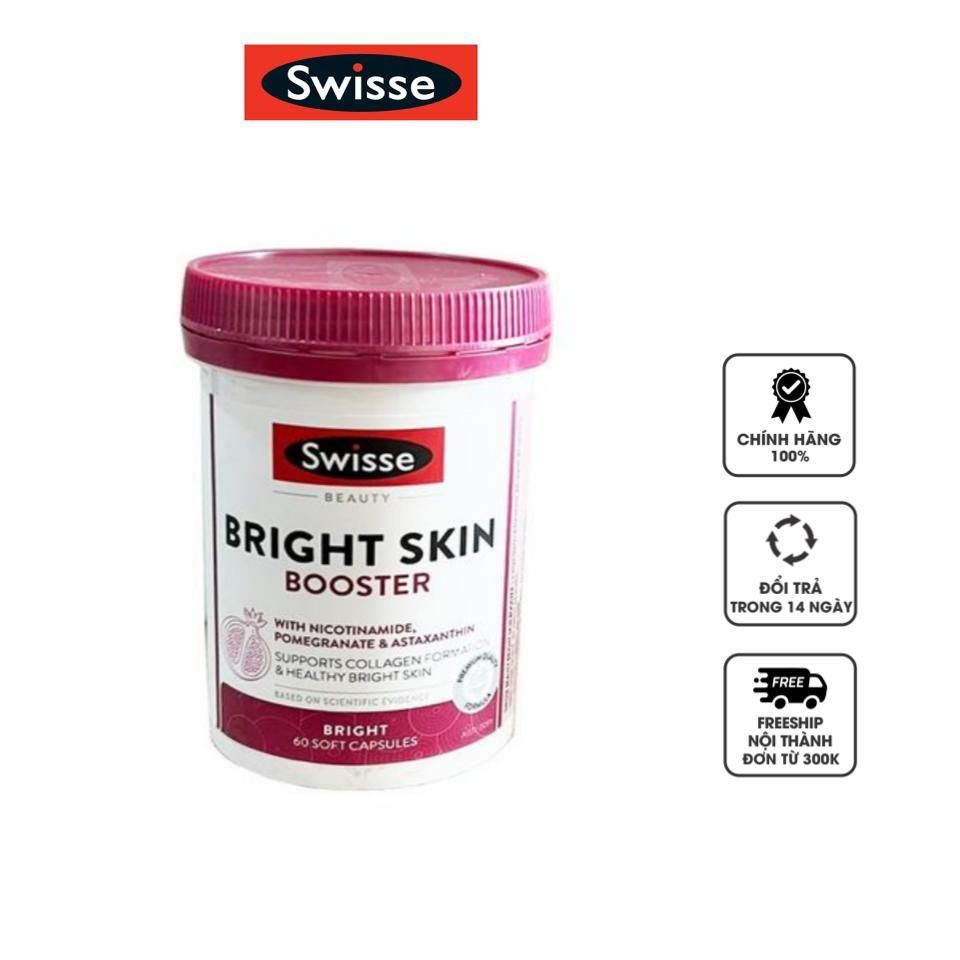 Viên uống hỗ trợ trắng da Swisse Beauty Bright Skin của Úc, 60 viên