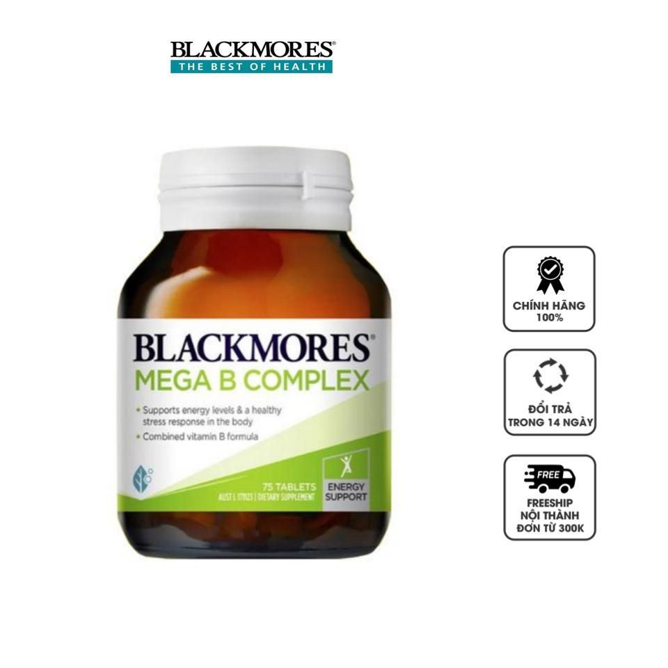 Vitamin B tổng hợp Blackmores Mega B Complex, 75 viên