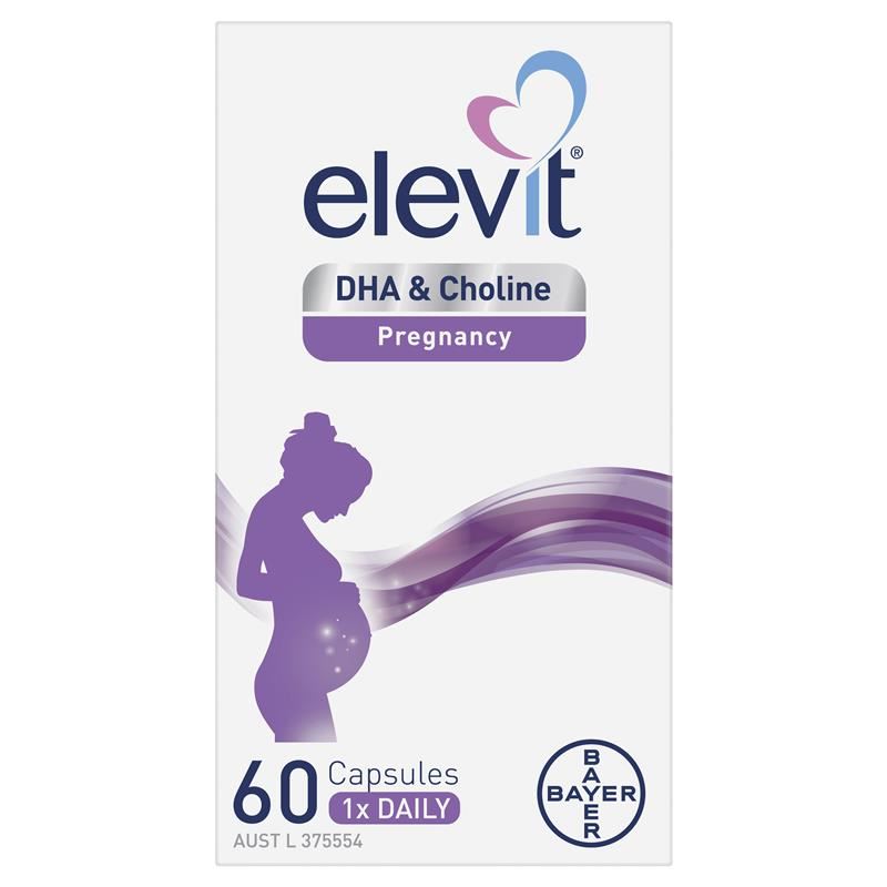 Elevit DHA + Choline Pregnancy 60 Capsules