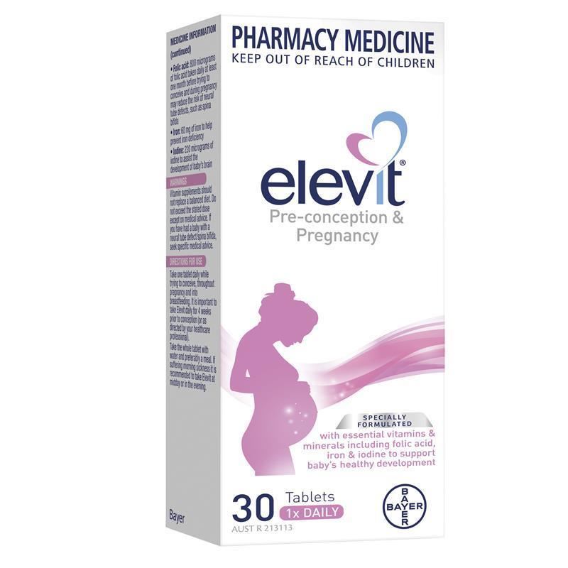 Elevit Pre-conception Pregnancy Multivitamin Tablets 30 pack (30 days)