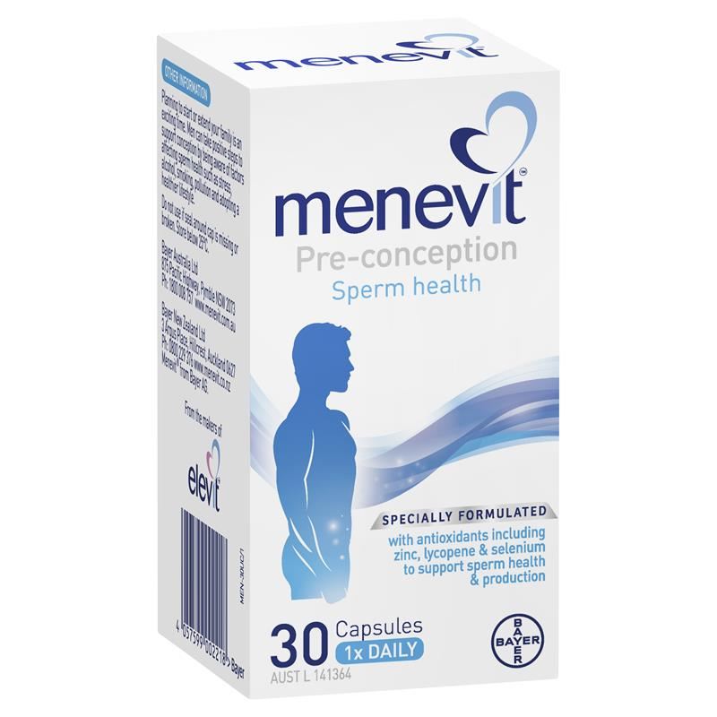 Menevit 30 Capsules NEW