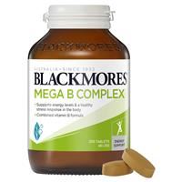 Blackmores Mega B Complex Energy Support Vitamin B12 200 Tablets