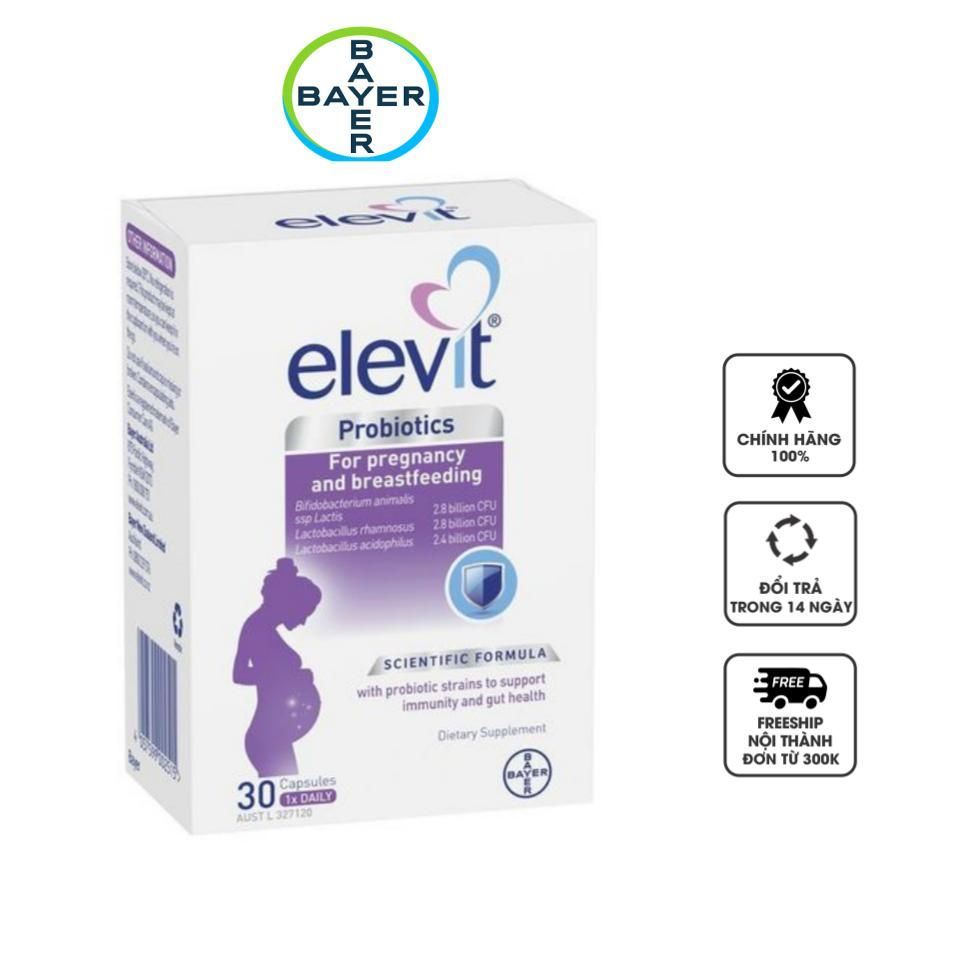 Viên uống Elevit Probiotics hỗ trợ tăng cường lợi khuẩn cho bà bầu