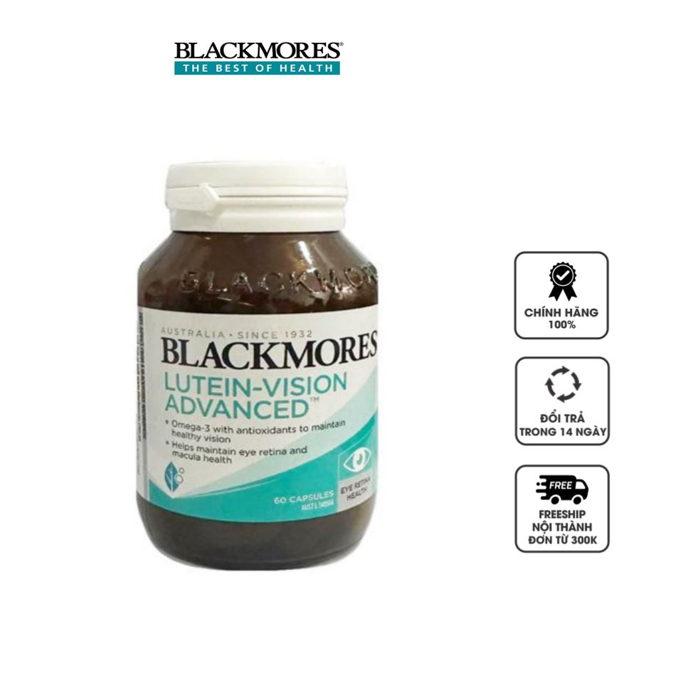 Viên bổ mắt Blackmore Lutein-Vision Advanced hộp 60 viên