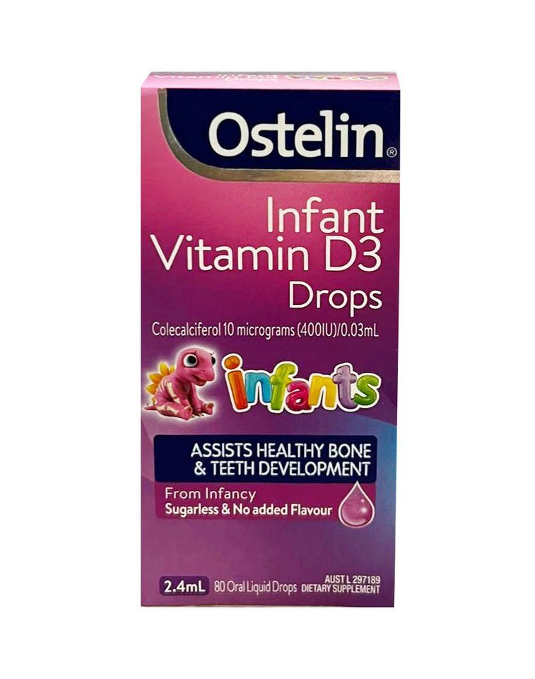 Ostelin Infant Vitamin D3 Drops cho trẻ từ sơ sinh đến 12 tuổi