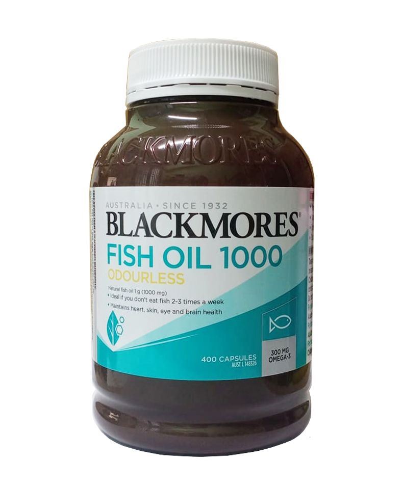 Dầu cá Blackmores không mùi Odourless Fish Oil 1000 mg, 200 viên