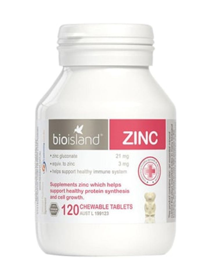 Bioisland Zinc kẹo nhai vị sữa bổ sung kẽm nội địa Úc