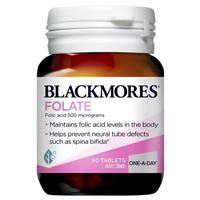 Blackmores Folate 500mg Folic Acid Vitamin 90 Tablets