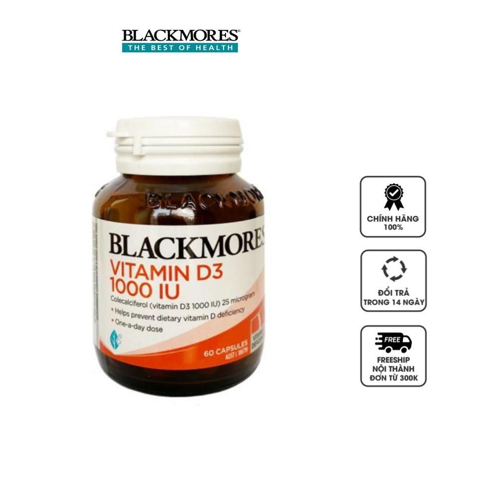 Vitamin D3 1000IU Blackmores của Úc, 60 viên