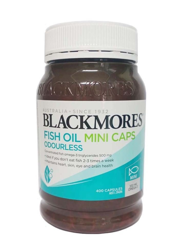 Dầu cá không mùi Blackmores Odourless Fish Oil 1000 Mini Capsules, 400 viên