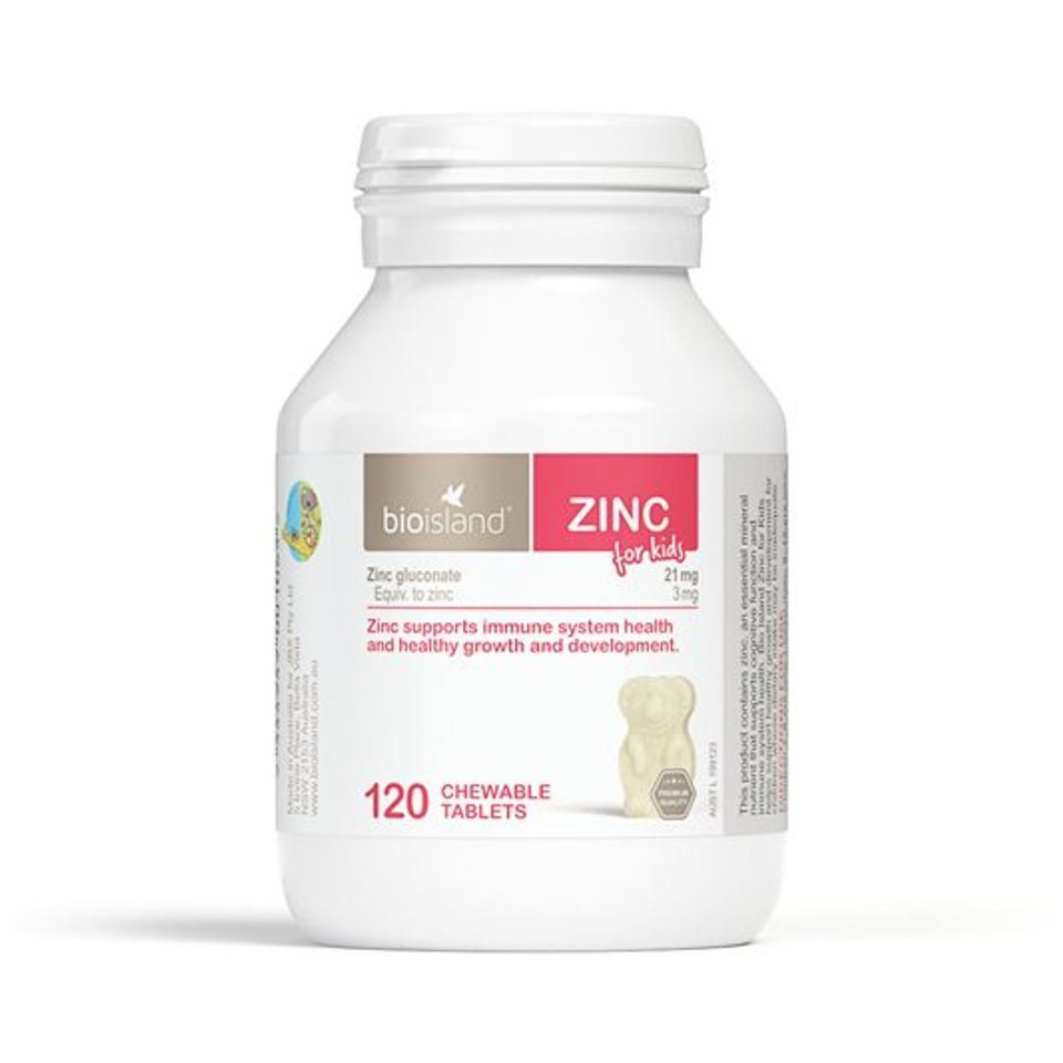 Kẽm Bio Island Zinc của Úc 120 viên cho trẻ từ 1 tuổi trở lên, Mẫu mới