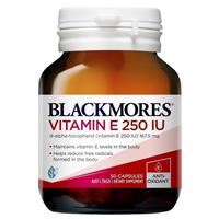 Blackmores Vitamin E 250IU Cholesterol Health 50 Capsules