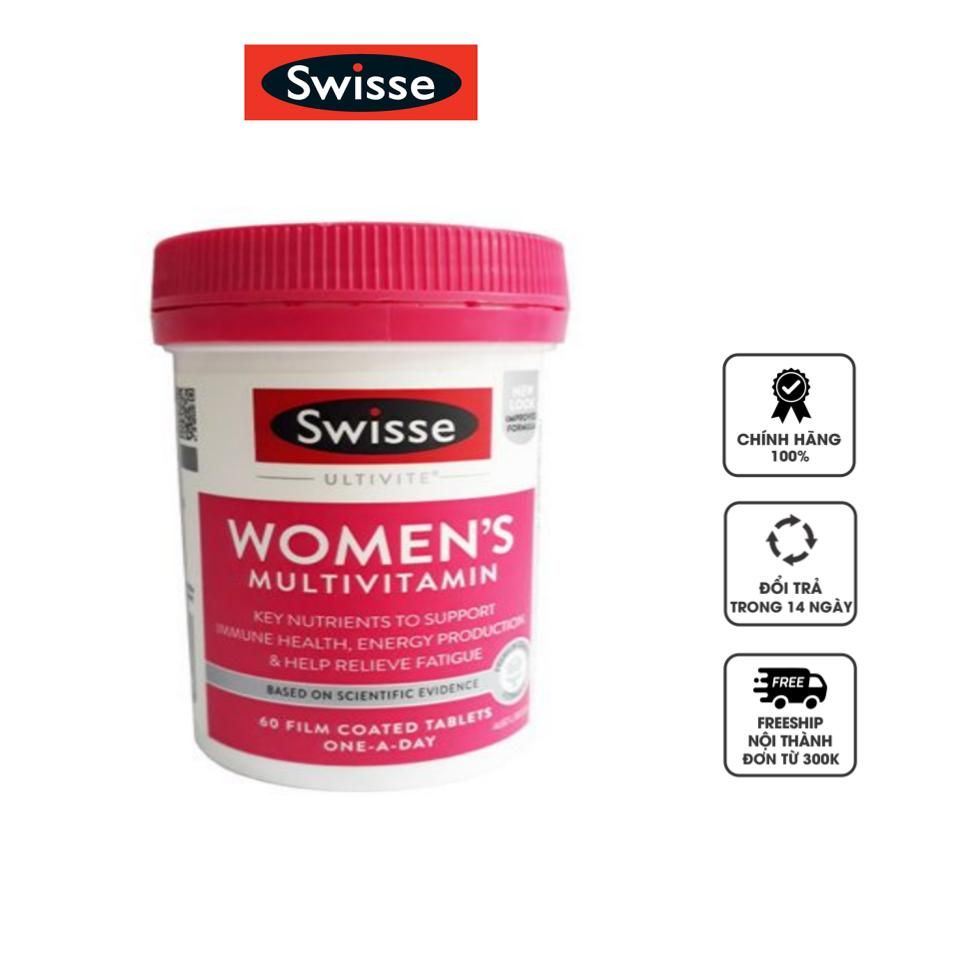 Vitamin tổng hợp cho nữ Swisse Womens Ultivite Multivitamin, 30 viên