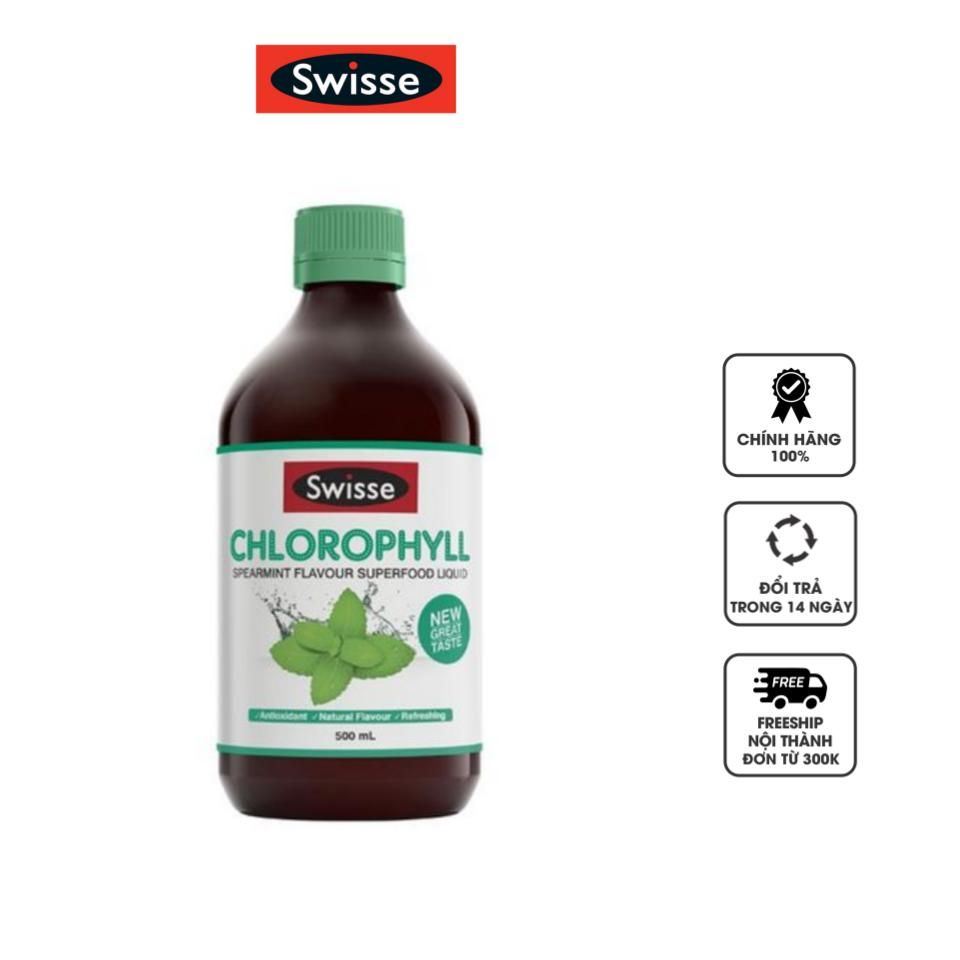 [Date 2024] Nước Diệp Lục Swisse Chlorophyll 500ml của Úc, Đỏ