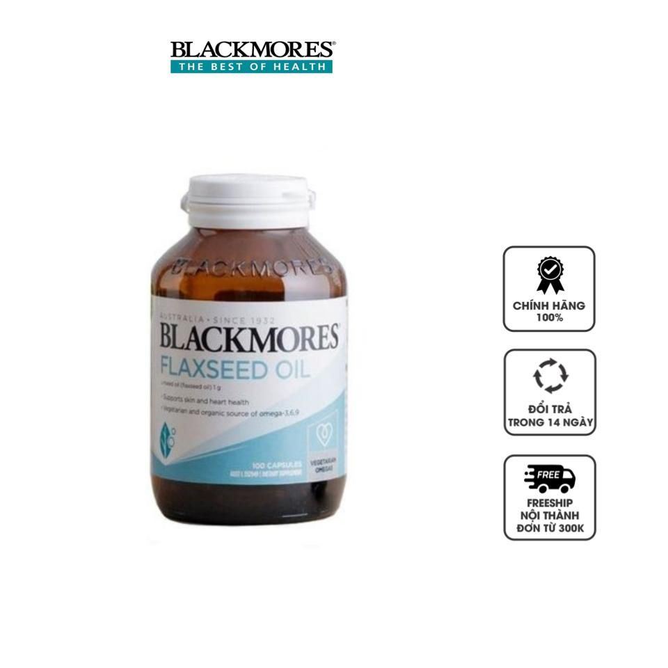 Dầu hạt lanh Blackmores Flaxseed Oil 1000mg hộp 100 viên