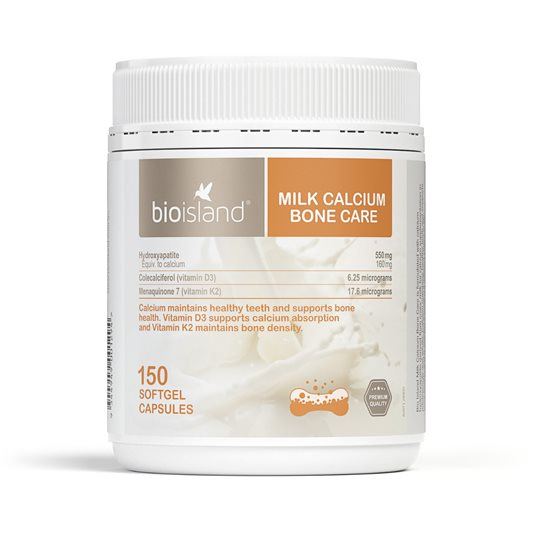 Bio Island Milk Calcium Bone Care 150 Softgel Capsules 