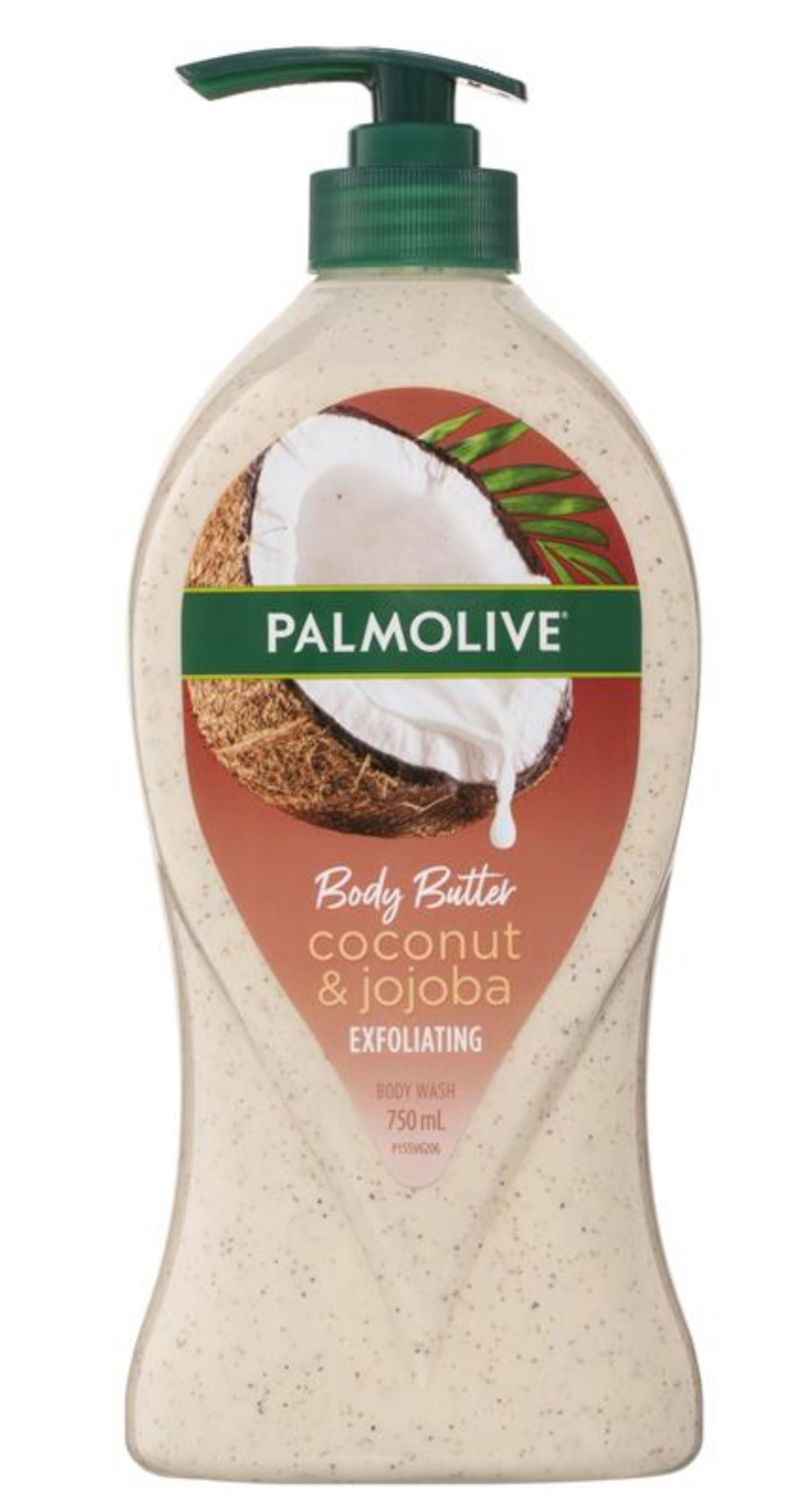 Palmolive Body Butter Coconut & Jojoba Exfoliating Body Wash 750ml