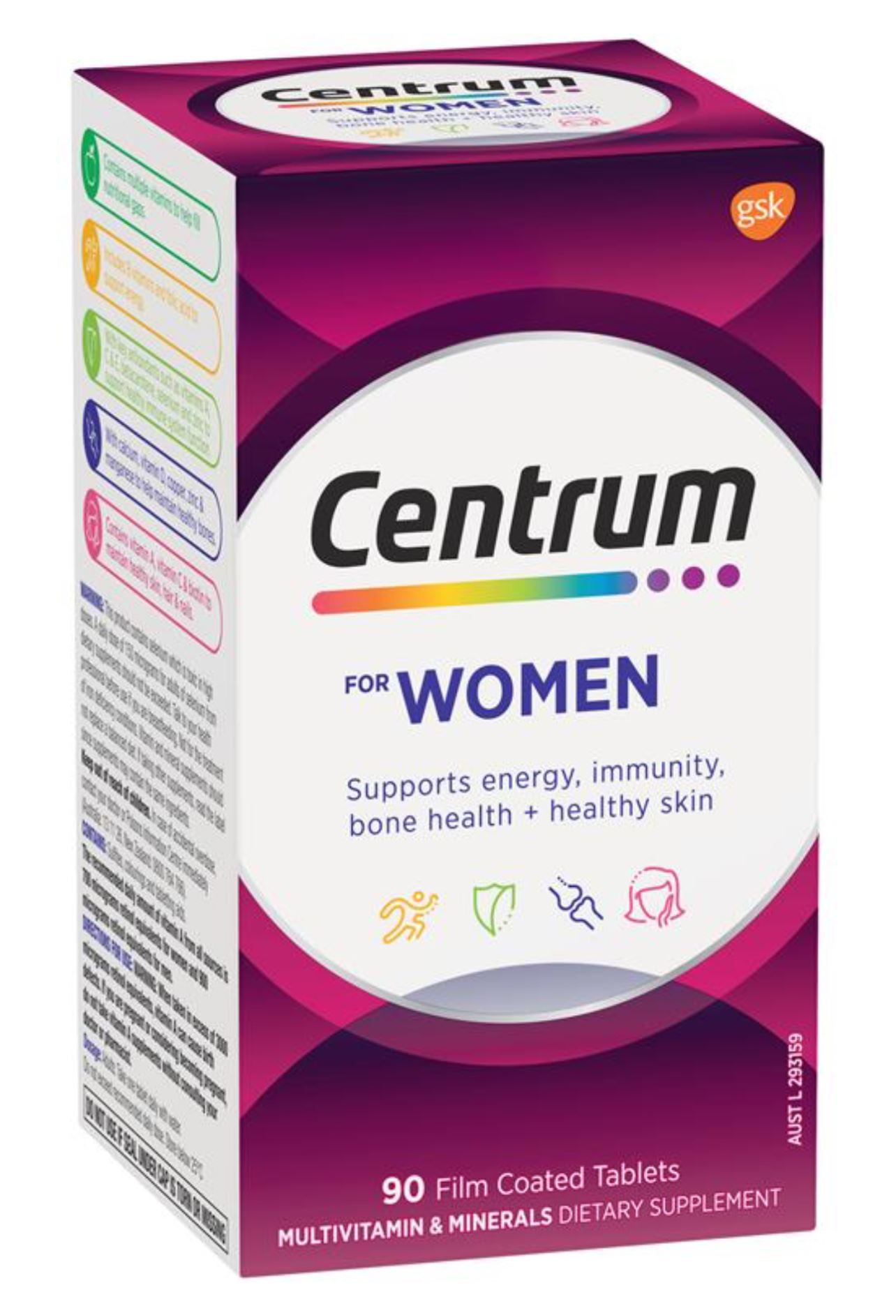 Centrum For Women 90 Tablets Exclusive Size