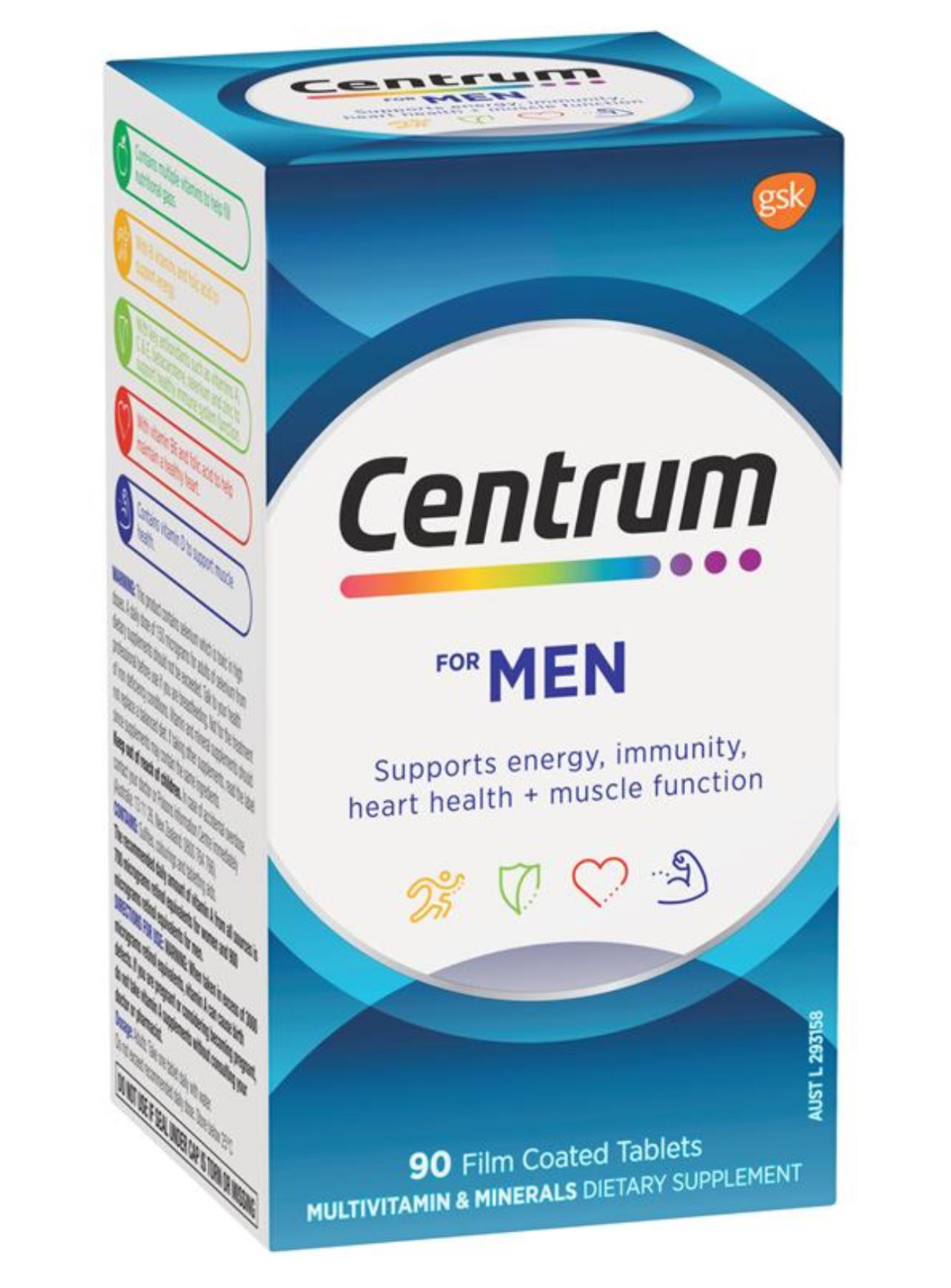 Centrum For Men 90 Tablets Exclusive Size