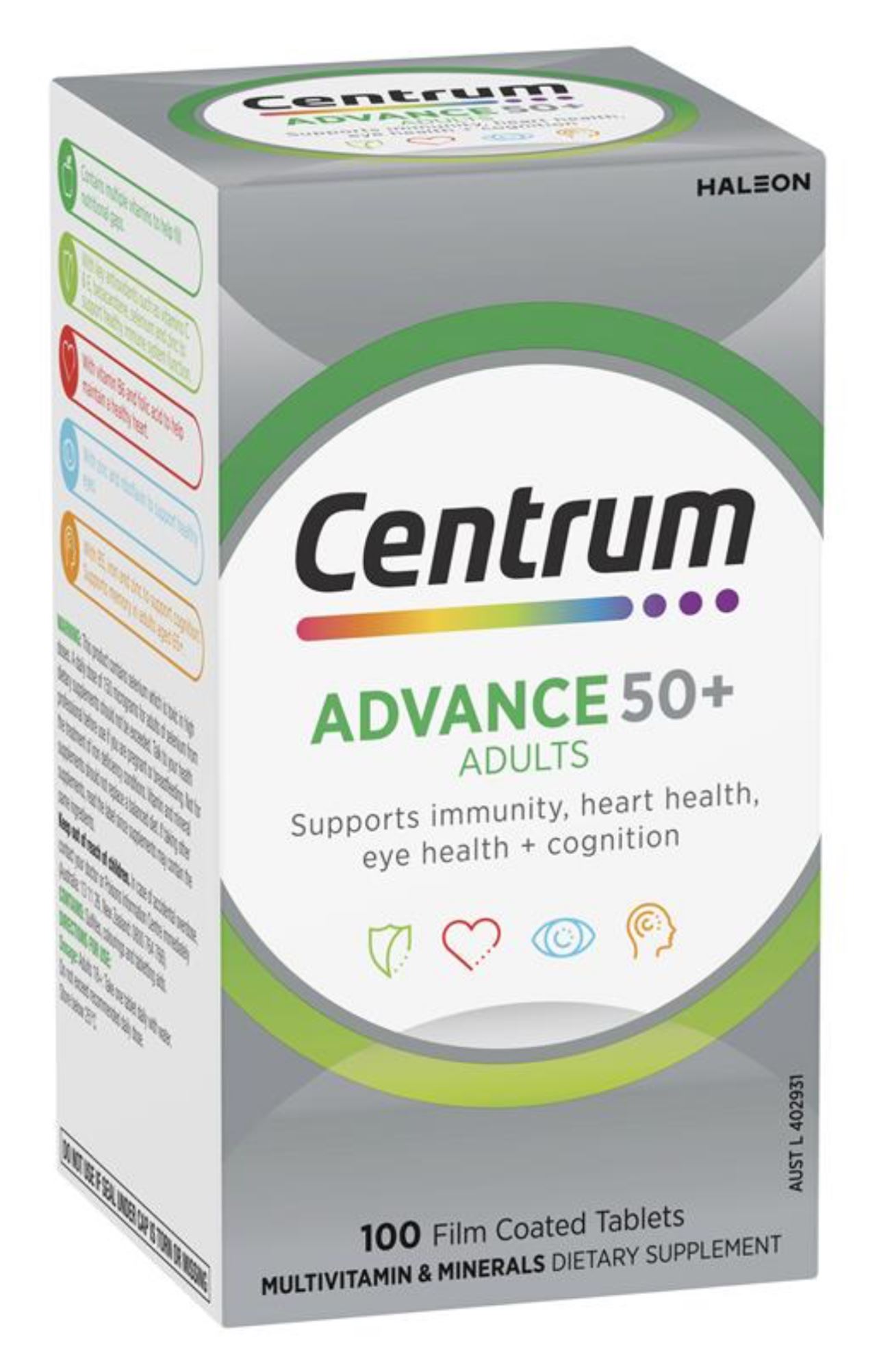 Centrum Advance 50+ 100 Tablets